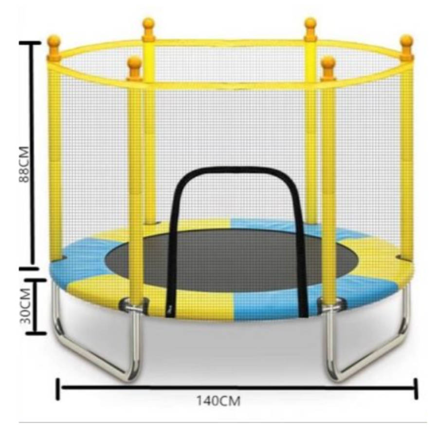 1.4M Kid's Trampoline With Protective Cover