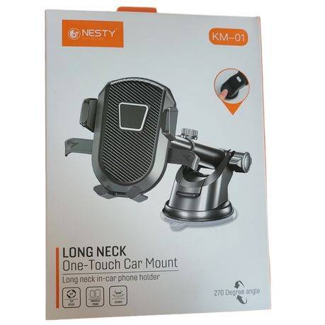 NESTY Extendable Neck One-Touch Car Cellphone Mount