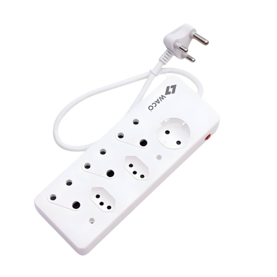 Waco - 6 Way Multiplug with Shutters - Waco - 6 Way Multiplug with Shutters