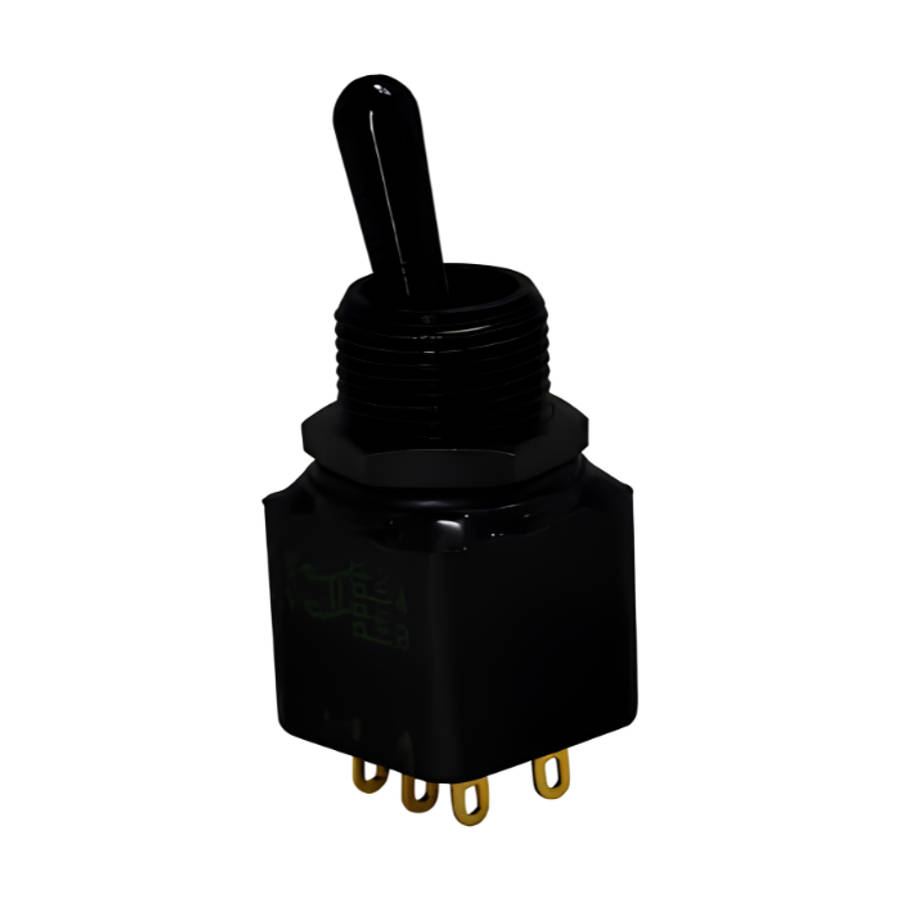 Apem (12146X778) Toggle Switch, IP67, On-On, DPDT, Non Illuminated