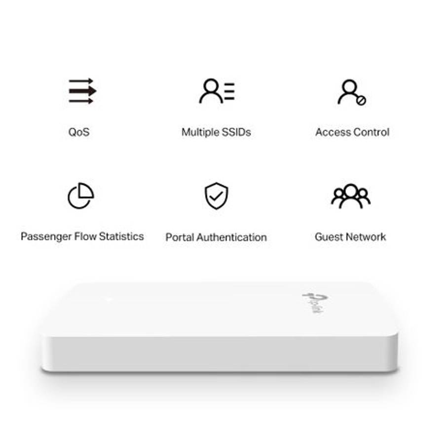 Tp-Link - Omada AC1200 Wireless MU-MIMO Gigabit Wall Plate Access Point - Tp-Link - Omada AC1200 ...