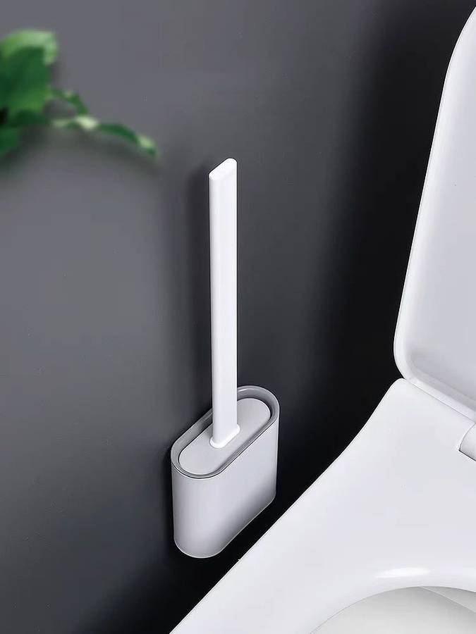Silicone toilet brush