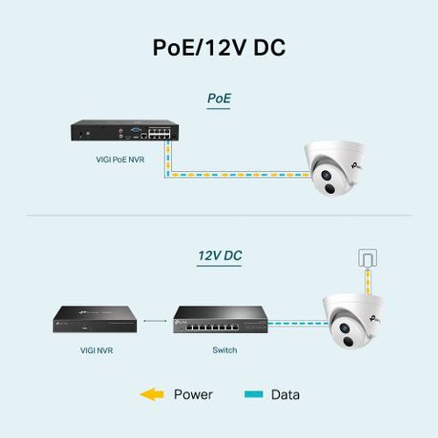 Tp-Link - Vigi C440I 2.8mm 4MP IR Turret Network Camera, Smart Detection - Tp-Link - Vigi C440I 2...
