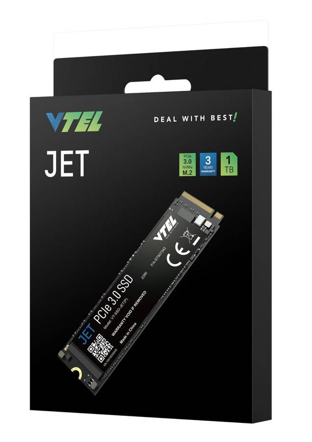 VTEL JET PCIe3.0 NVMe M.2 1TB Internal Solid State Drive (SSD)