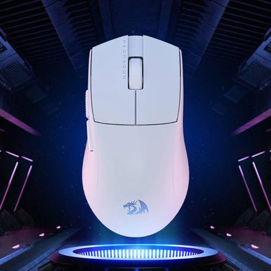 Redragon - M916 PRO 26000DPI 5-Button Wireless Gaming Mouse - Black - White - Redragon - M916 PRO...