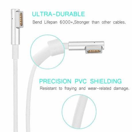 60W MagSafe Power Adapter Charger for MacBook L shape - White