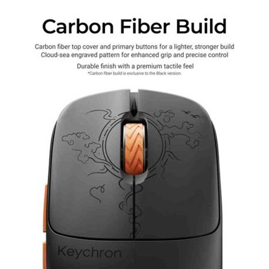 Keychron - G3 Ultra-Light Wireless Gaming Mouse - Black - Keychron - G3 Ultra-Light Wireless Gami...