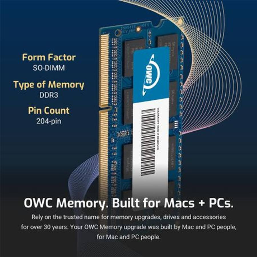 OWC Mac 8GB DDR3 1066MHz SO-DIMM Memory Module | PC3-8500 - OWC Mac 8GB DDR3 1066MHz SO-DIMM Memo...