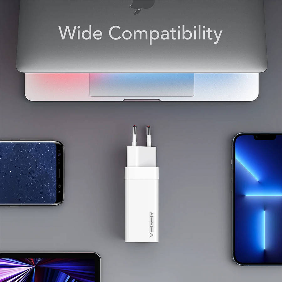 Veger 65W Dual Ports PD GaN Charger