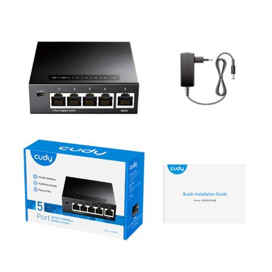 Cudy - 5 Port Gigabit Desktop Switch - Cudy - 5 Port Gigabit Desktop Switch