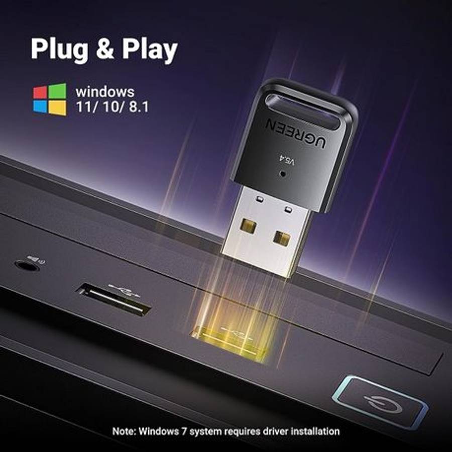 Ugreen - 35058 BT5.4 Mini USB RX/TX Adapter-BK - Ugreen - 35058 BT5.4 Mini USB RX/TX Adapter-BK