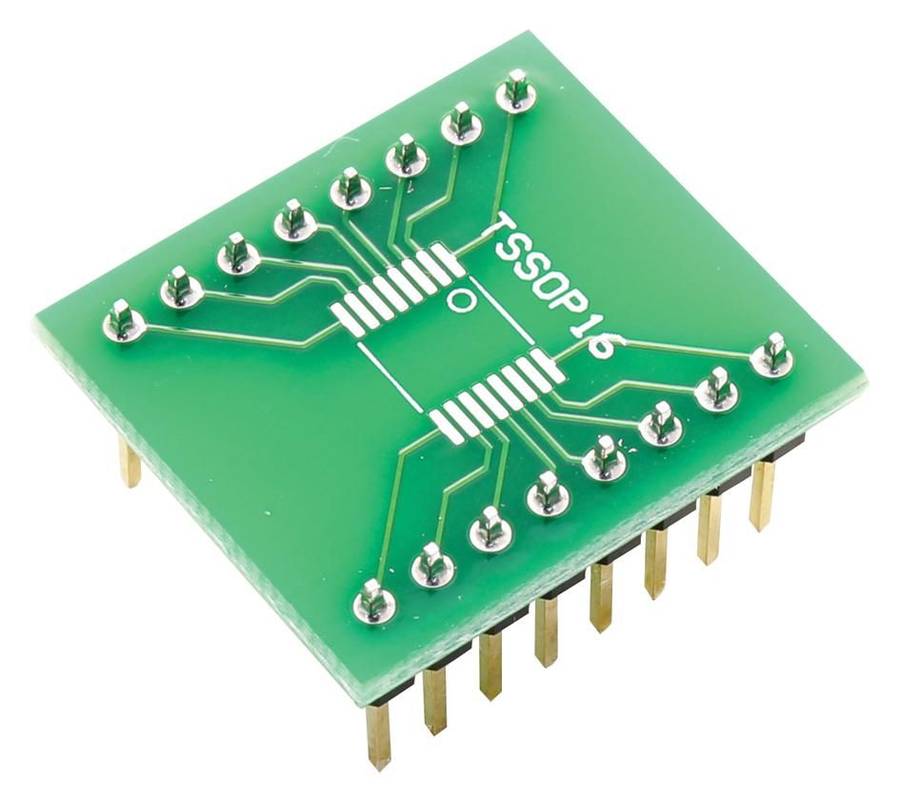 Aries (LCQT-TSSOP16) IC Adapter, 16-TSSOP to 16-DIP,