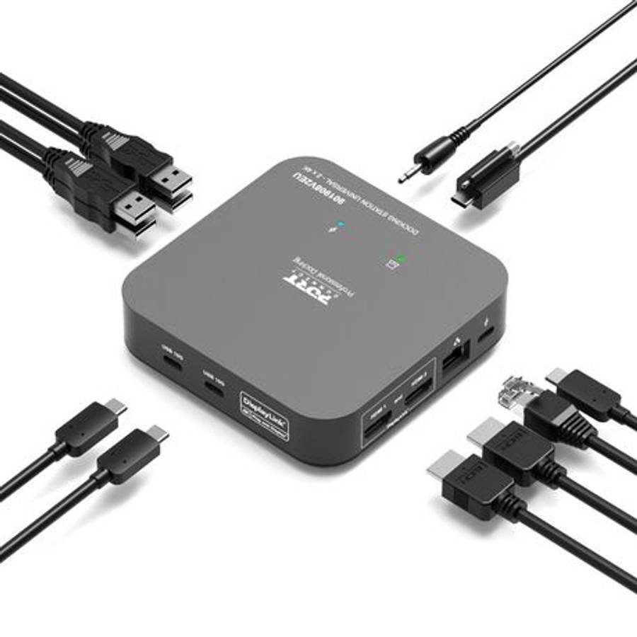 Port - Connect - Multi-port USB Type-C 2x4K Office Docking Station - Port - Connect - Multi-port ...