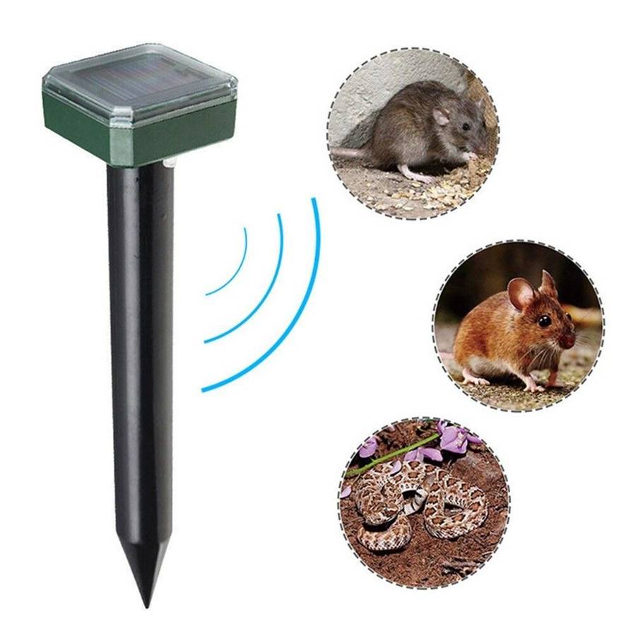 Solar Powered Ultrasonic Animal Control Rodent Repellent and Deterrent