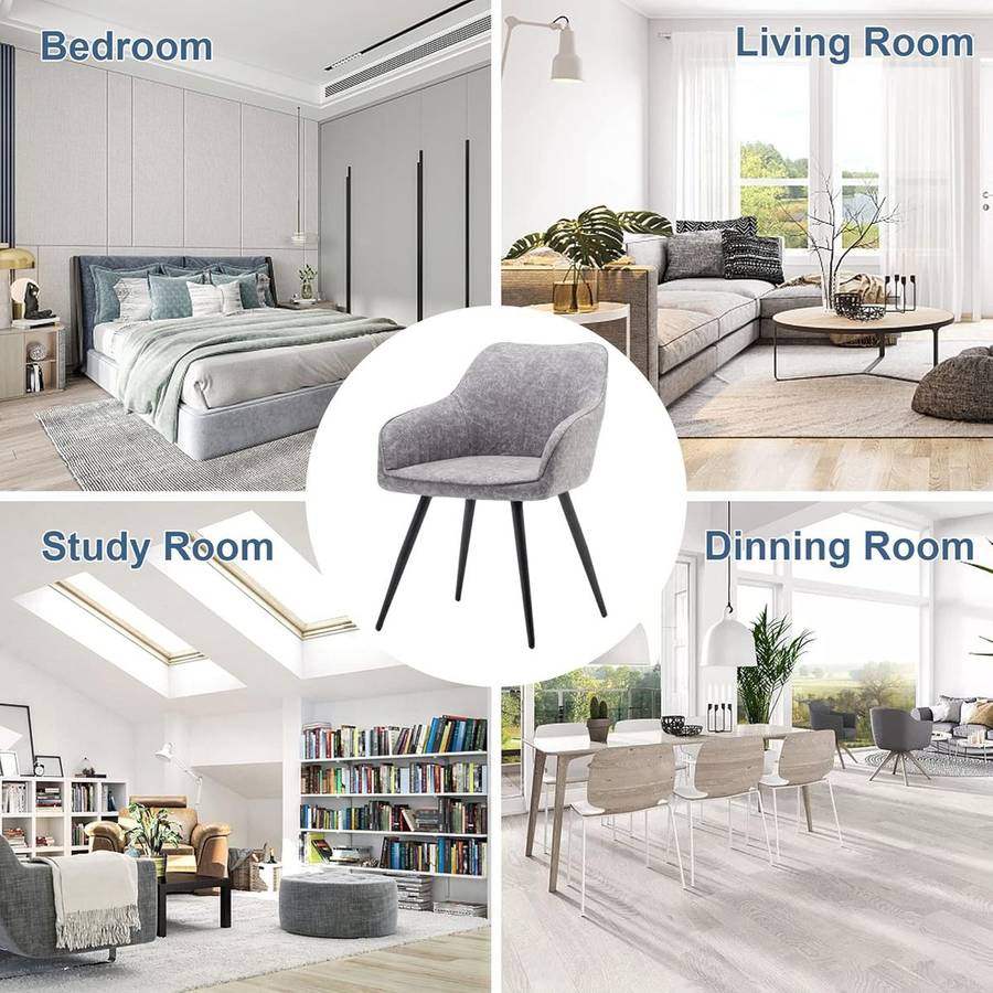 Modern and comfy dining chair-2 pack