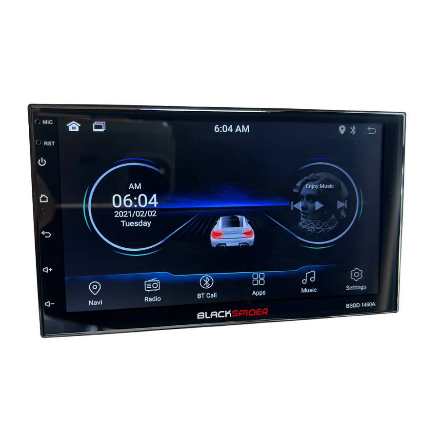 Blackspider BSDD1460A 2DIN Apple Car-Play and Android Auto