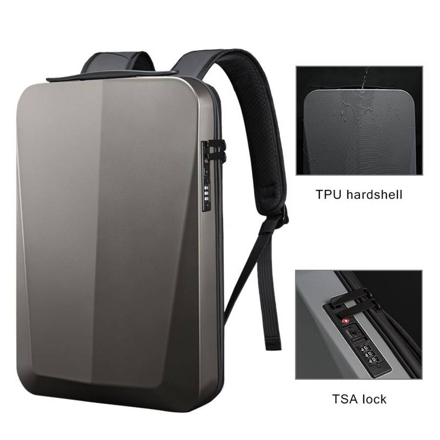 Laptop Backpack - Hard Shell - Anti-theft - 15 inch - Black