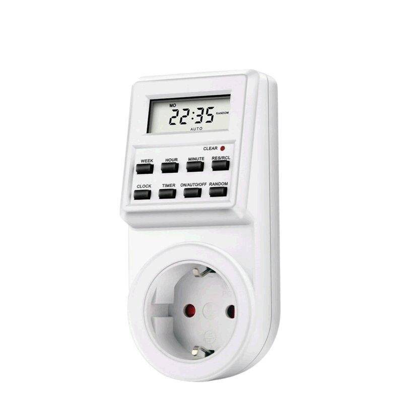 220V 24 Hour Programmable Digital LCD Power Timer Switch - Start & Stop your Electrical Devices