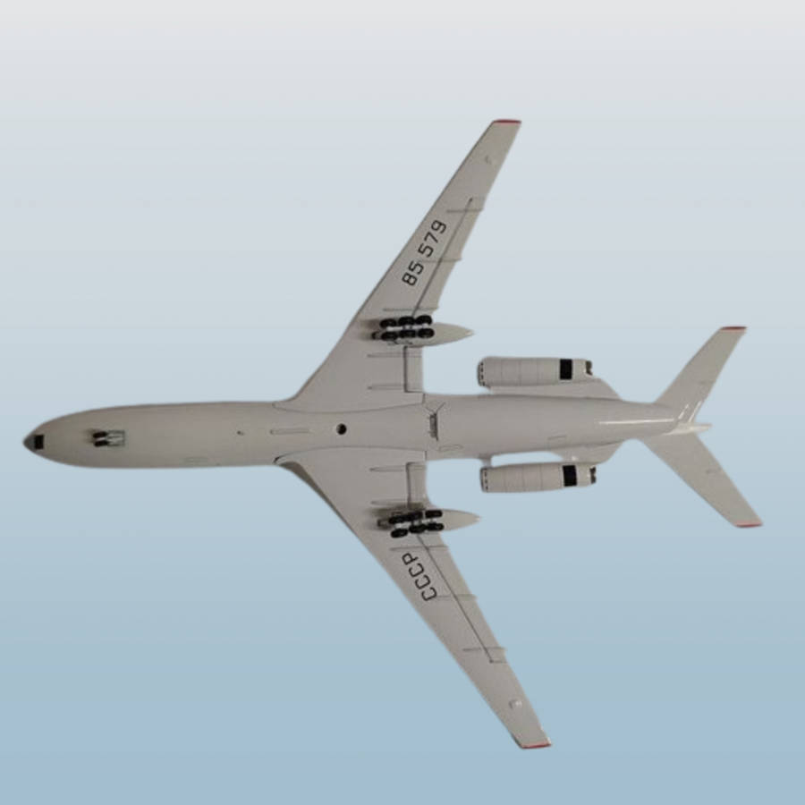 1:200 Scale,Tupolev TU-154B2 Aeroflot, Diecast Alloy Display Model Airplane