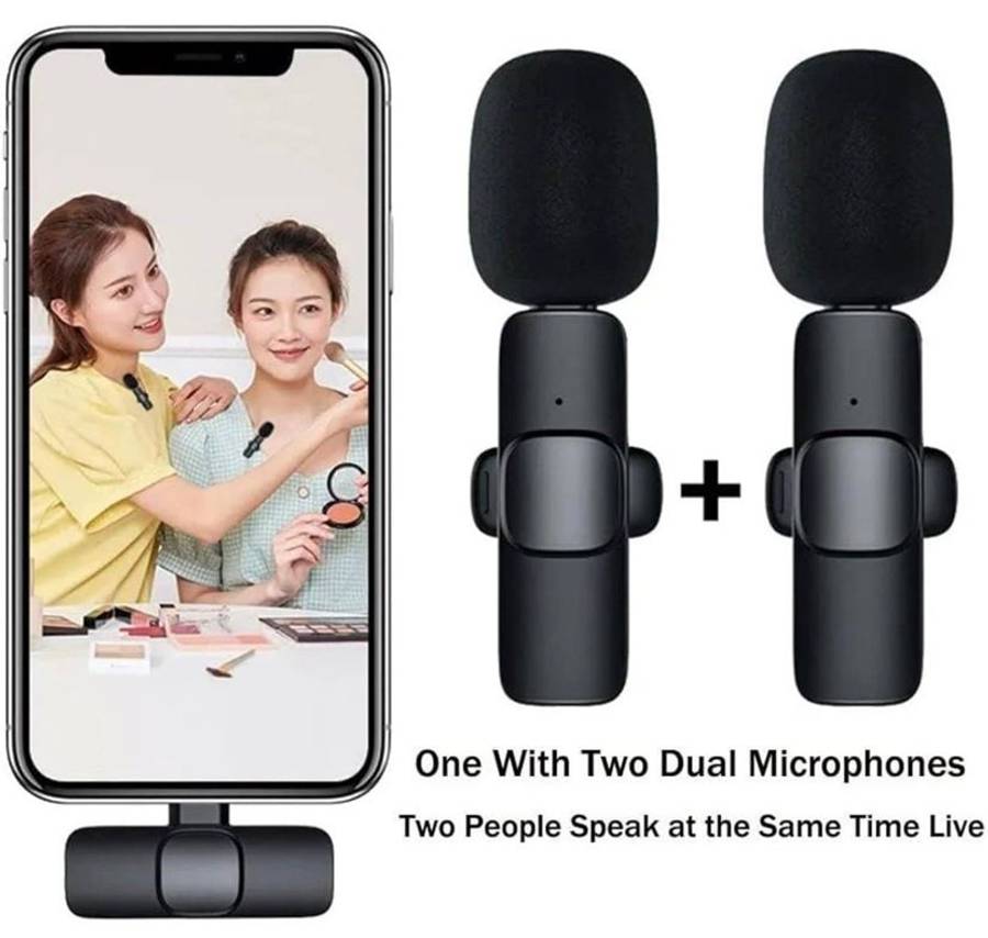Professional Dual Wireless Microphone IOS ALL Mini Portable Mic K9