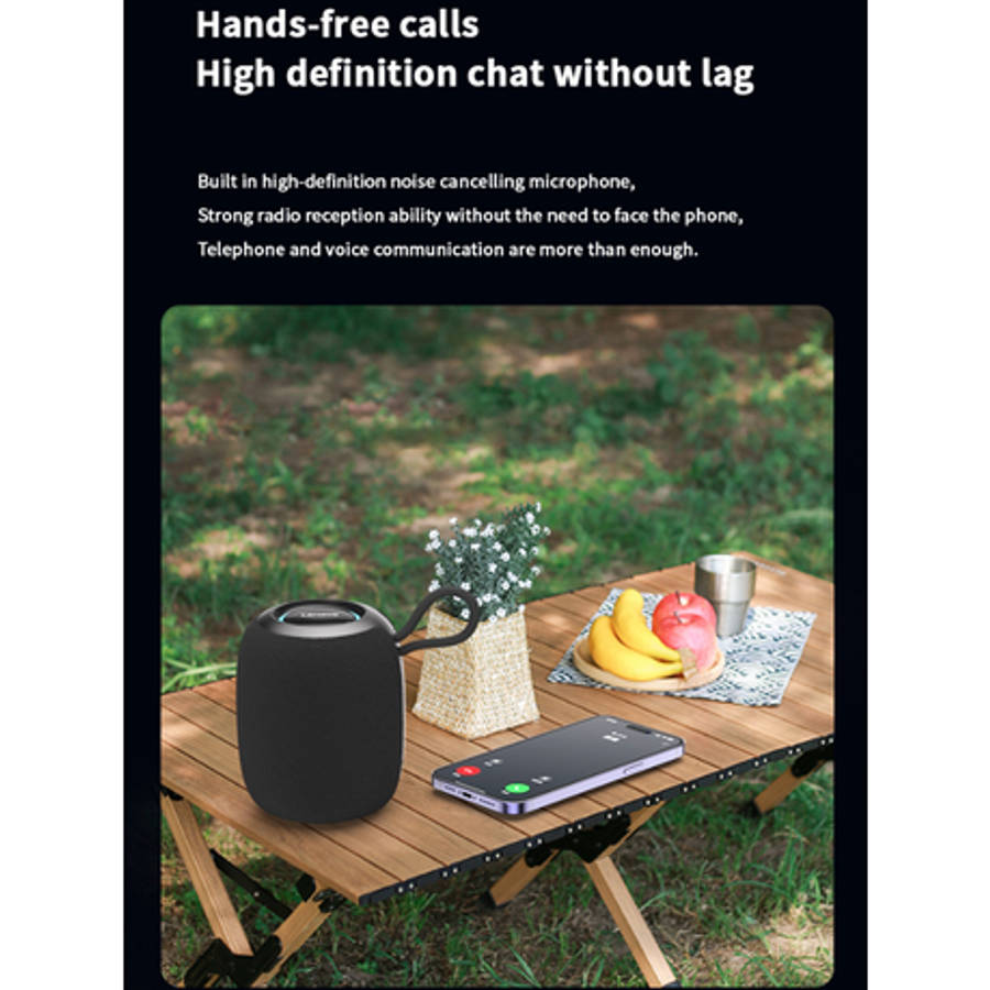 LENOVO - SC3306 - IPX7 Waterproof Speaker With Bass Boost Technology -Black