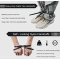 Heavy Duty Nylon Cuffs / Double Locking Zip Tie Handcuffs - 5 Pack