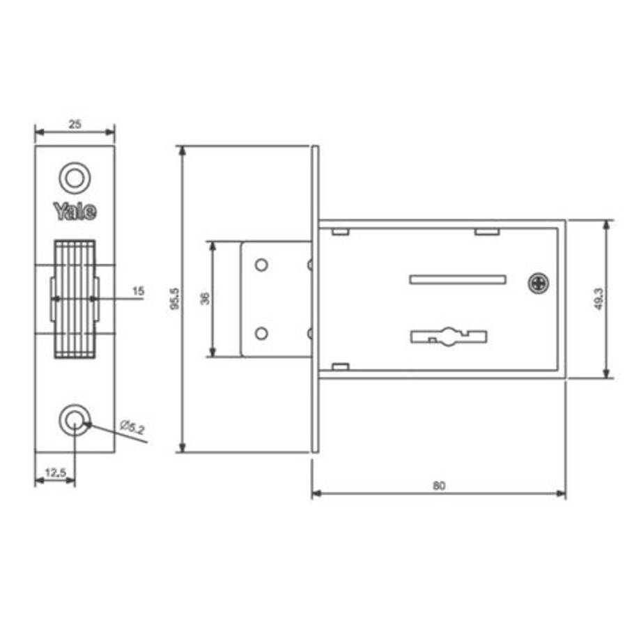 Yale - 5 Lever Gate Lock Blister - Yale - 5 Lever Gate Lock Blister