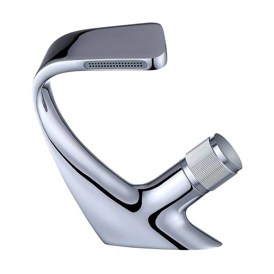 Bathroom wash basin faucet waterfall faucet hot and cold water - Silver