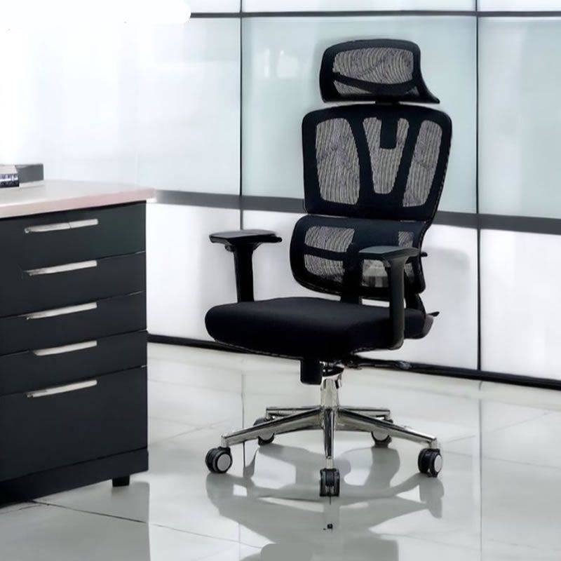 High Back Mesh Adjustable Height Swivel Office Chair With Headrest A2308