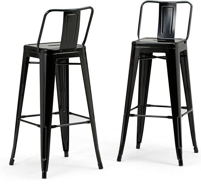 Modern metal bar stool-2 PACK