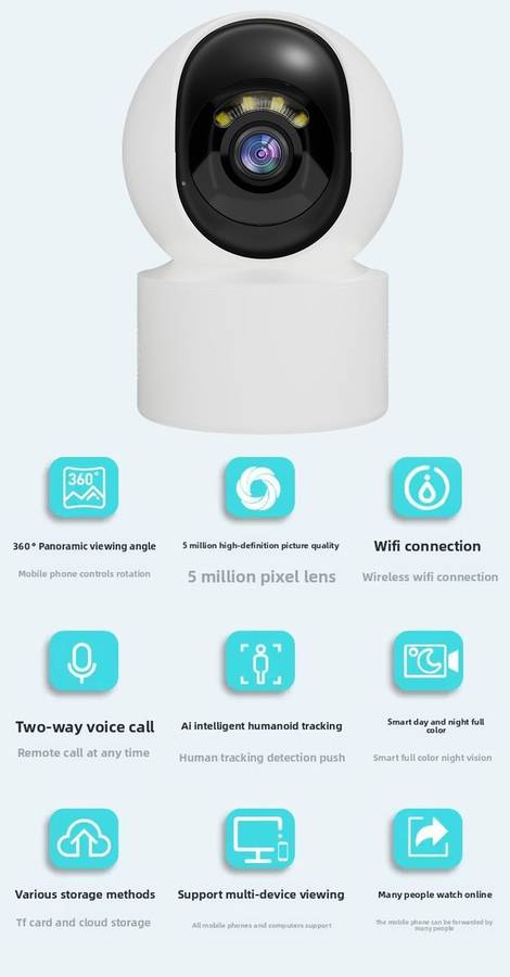 Wireless Wi-Fi Home Security & Monitor Ai Camera & CareCam Pro App