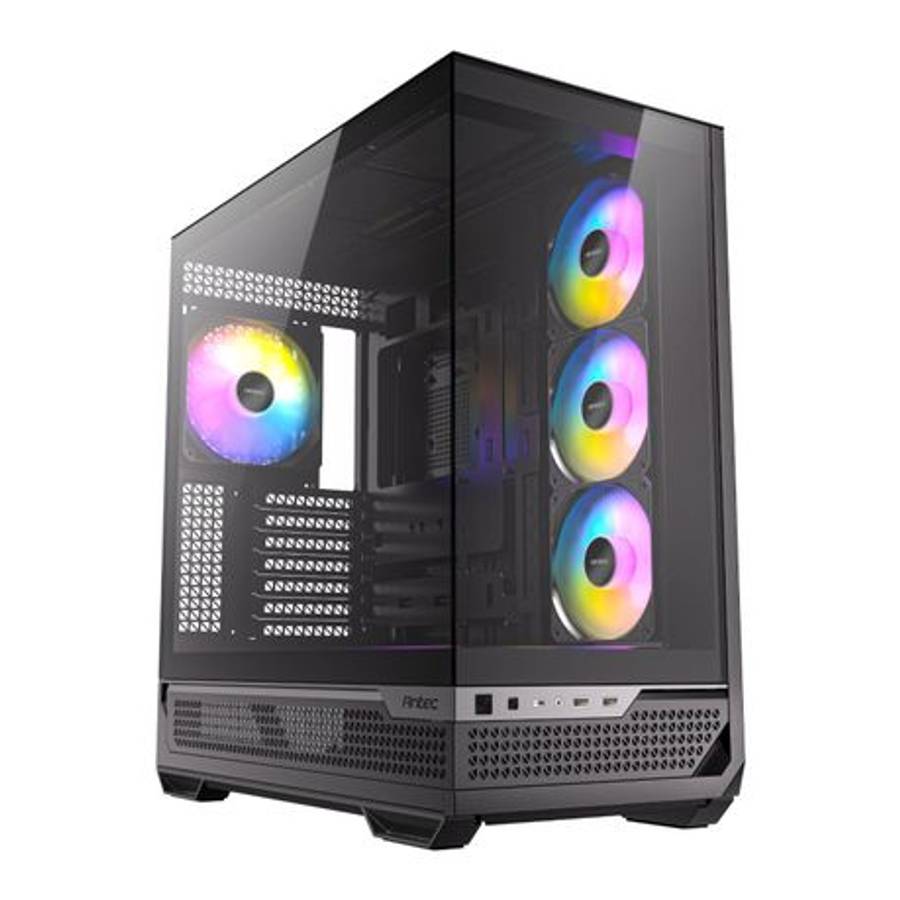Antec - C7 ARGB E-ATX Mid Tower Gaming Chassis - Black - Antec - C7 ARGB E-ATX Mid Tower Gaming C...