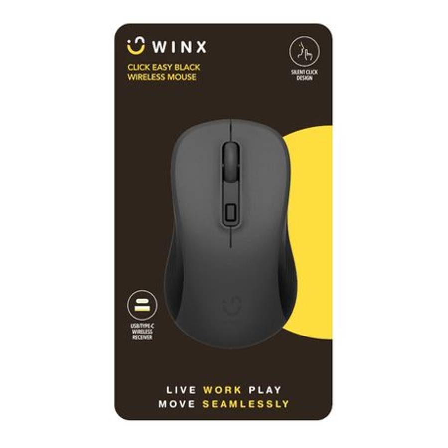 WINX - Click Easy 1600DPI 2.4GHz Wireless Mouse - Black - WINX - Click Easy 1600DPI 2.4GHz Wirele...
