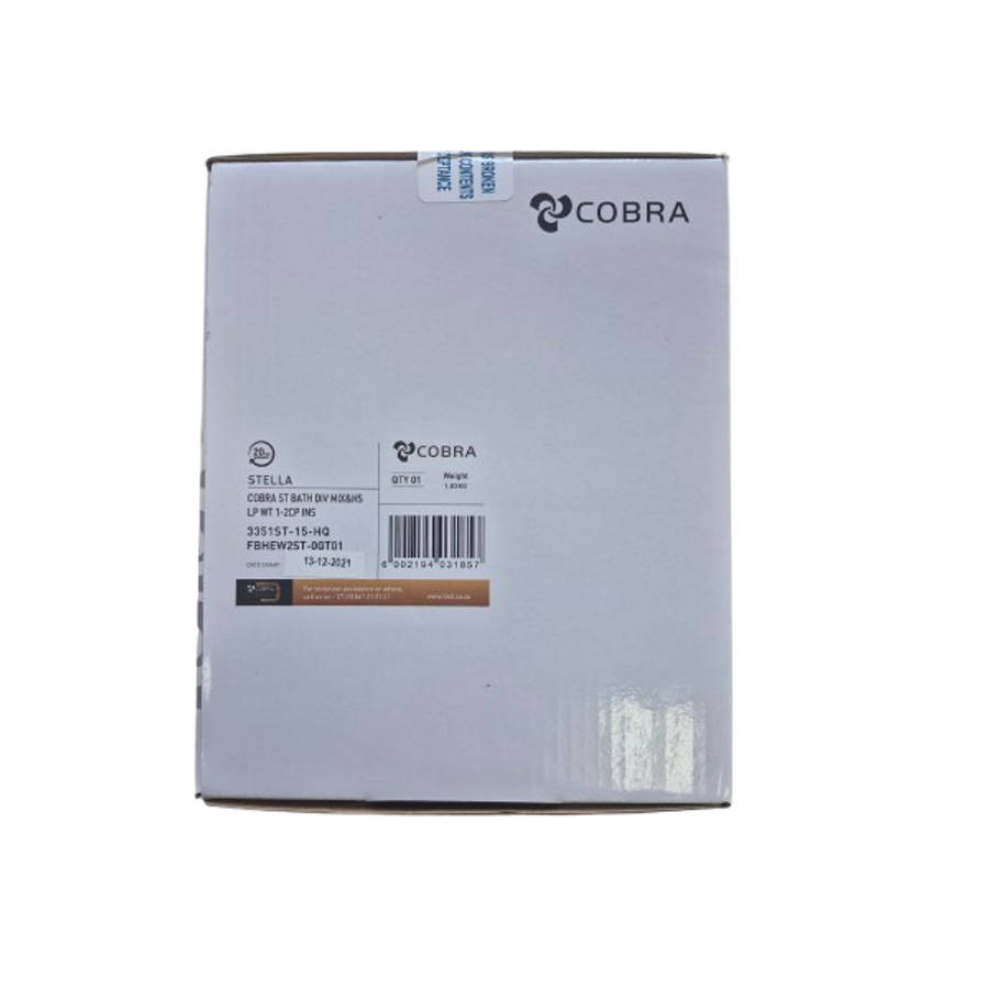 Cobra Stella Light Pattern Bath Diverter Mixer & Handshower