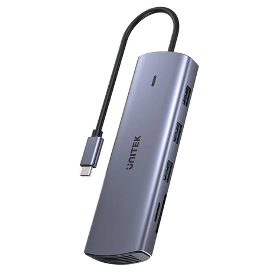 Unitek - 9-in-1 USB-C Hub with Dual Display, Dual Card Reader and 100W PD - Unitek - 9-in-1 USB-C...