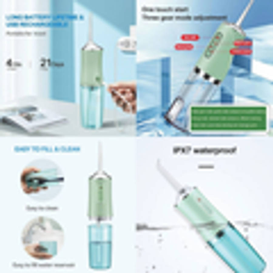 4 in 1 Electric Teeth Flusher - Green