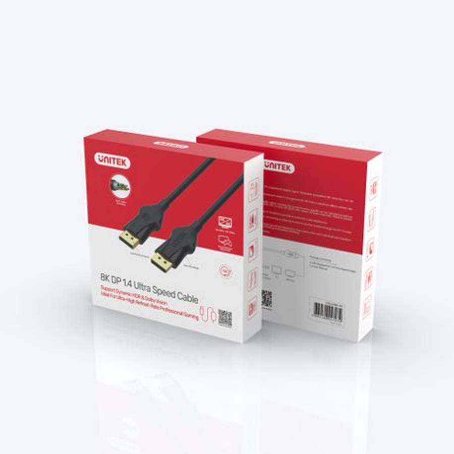 8K DisplayPort 1.4 Cable - 2 m - 8K DisplayPort 1.4 Cable - 2 m
