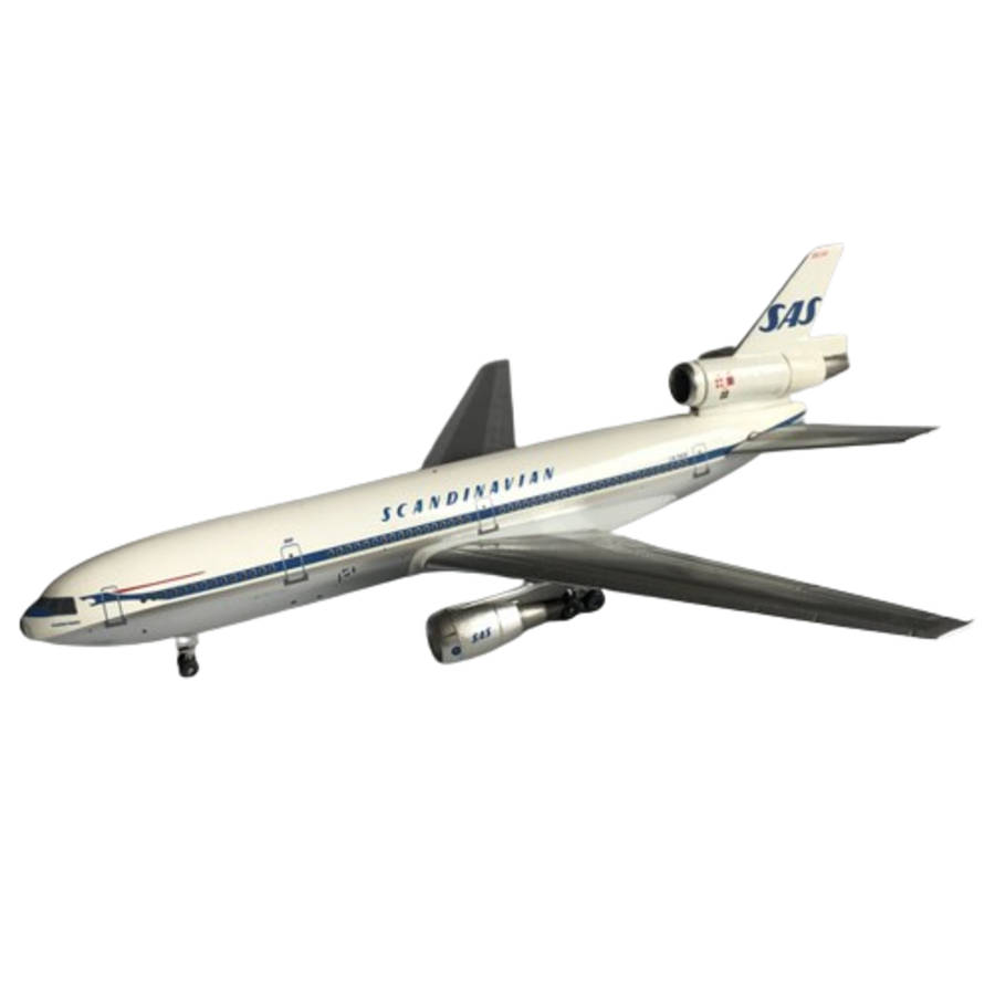 1:400 Scale, Douglas DC-10-30, SAS Scandinavian, Diecast Display Model