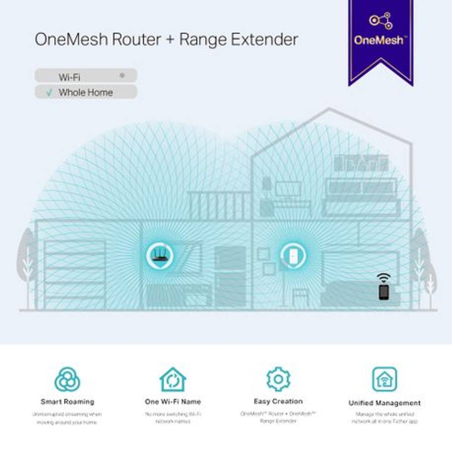 Tp-Link - RE230 AC750 Dual-Band Wireless Range Extender - Tp-Link - RE230 AC750 Dual-Band Wireles...