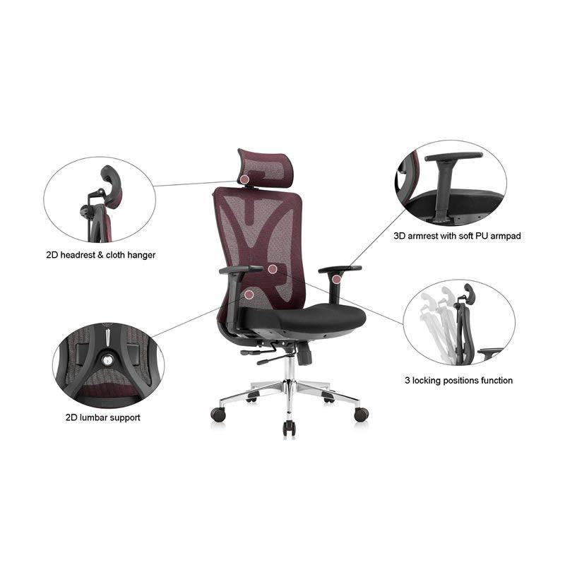 Office Chairs - Mesh Swivel Revolving Mesh Computer Chair - Black Colour