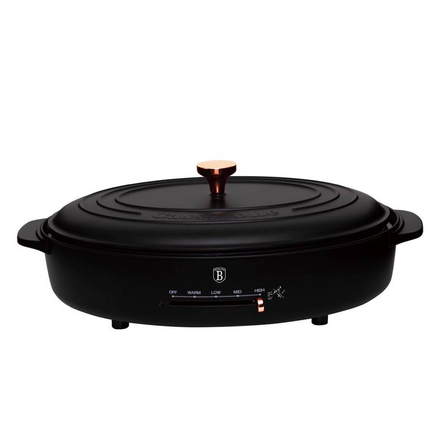 Berlinger Haus 1800W Electric Table Grill - Black Rose Collection