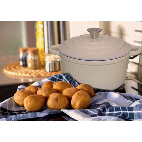 LMA 7 Piece Cast Iron Dutch Oven Cookware Set - Ice cream (PLEASE READ DESCRIPTION)