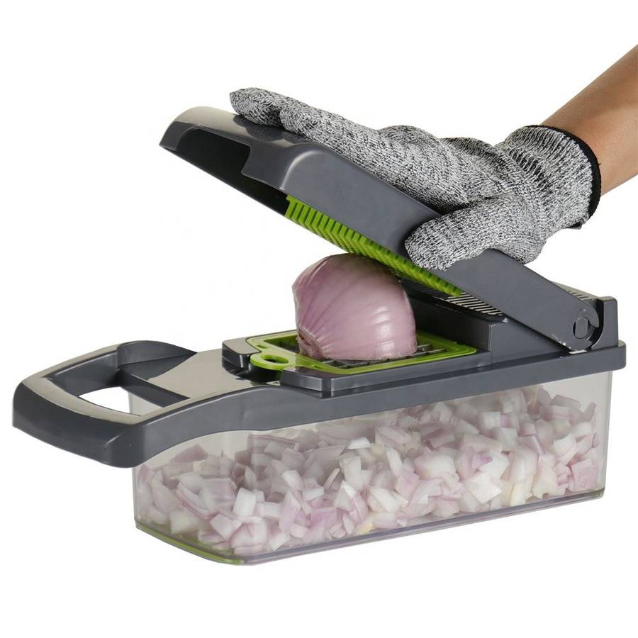 Multi-functional Vegetable Cutter, Slicer, Shredder and Dicer Set
