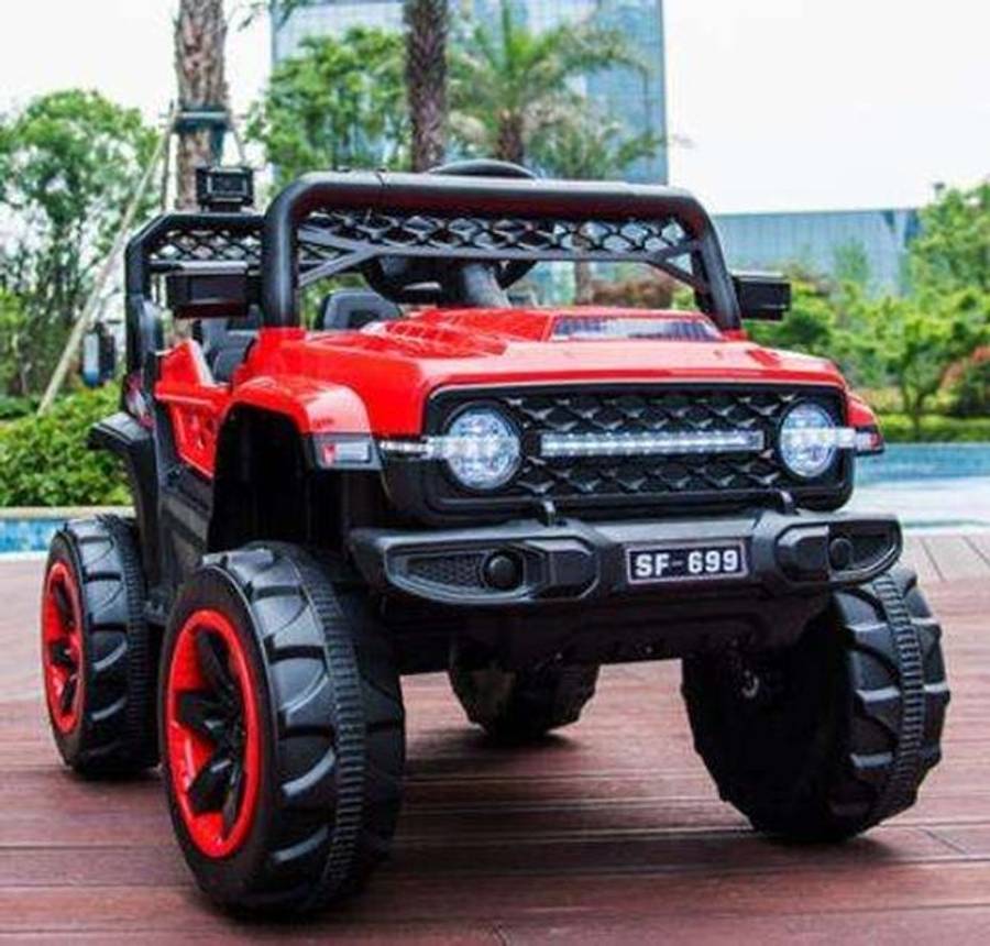 Kids Electric Ride-On Car with 4WD & Dual Seats