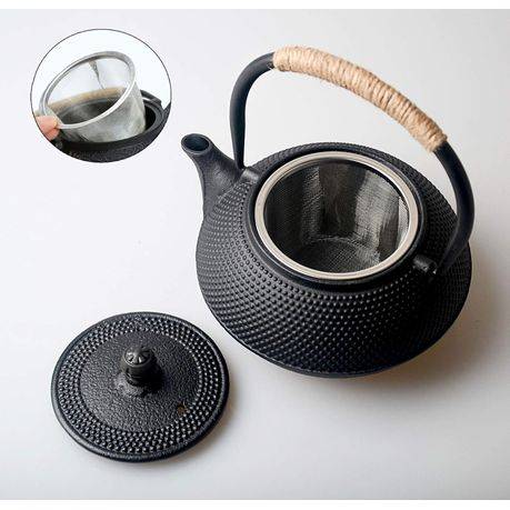 Oriental Ceramic Tea Pot with Stainless Steel Infuser