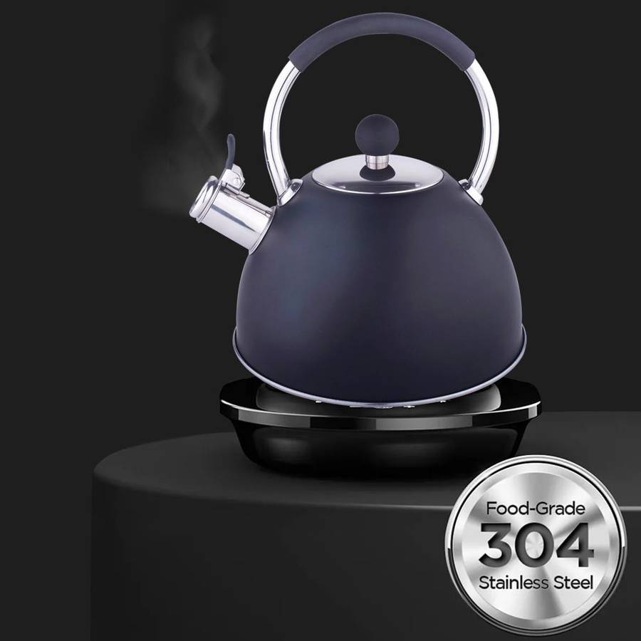 Stainless Steel Kitchen Whistle Stove Top Kettle - 3Ltr - Charcoal (PLEASE READ DESCRIPTION)