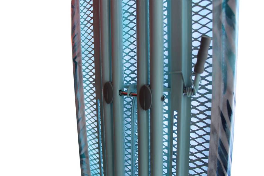 110 x 33cm Mesh Ironing Board with Safety Iron Rest - Blue Palm (PLEASE READ DESCRIPTION)