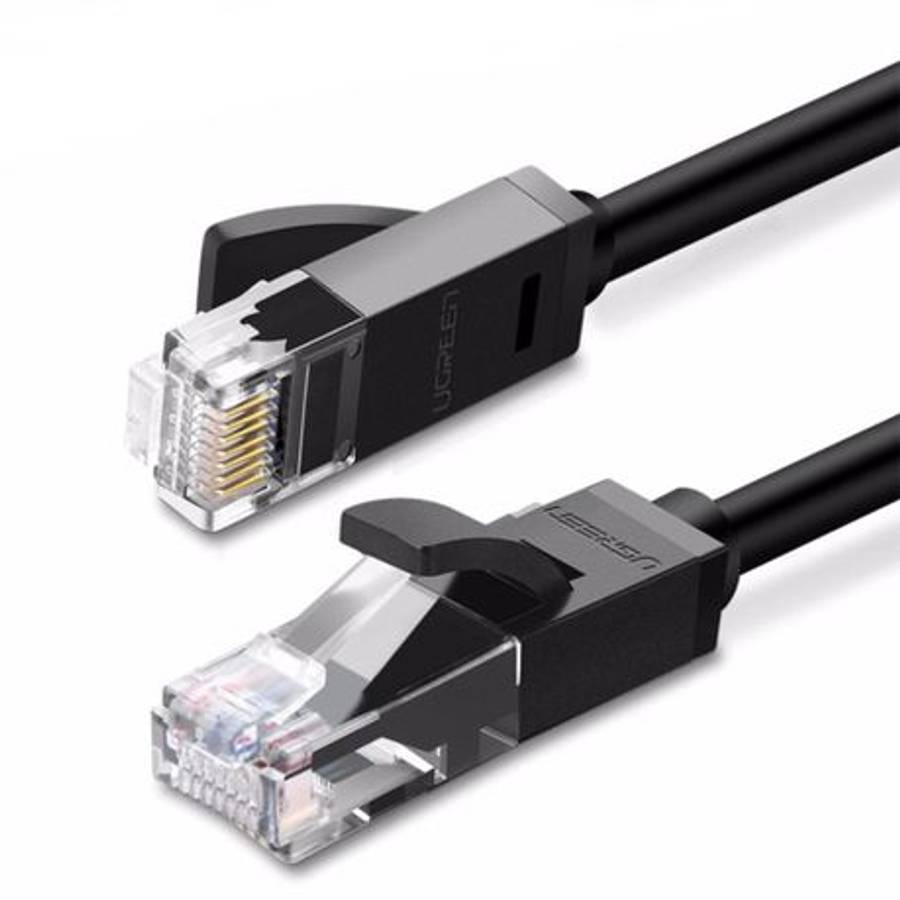 Ugreen - 20162 CAT6 UTP Round LAN 5m Cable-BK - Ugreen - 20162 CAT6 UTP Round LAN 5m Cable-BK