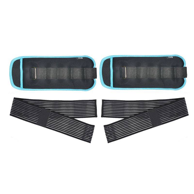 Webuy Sandbag Ankle Weights Pair Set With Adjustable Strap - Grey