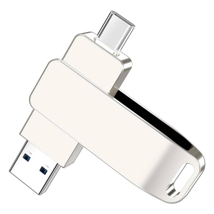BezosMax 256GB Dual Interface Flash Drive USB 3.0 /Type-C 2 in 1 High Speed Flash Memory